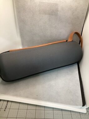 Rabbit Wine Bottle Carry Case Gray w/ Tan Strap Insulated Travel Carrier